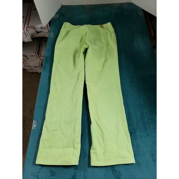 Tommy Hilfiger Jeans Size 6 Womens Green Pants Stretch Mid Rise Hipster Bootcut - Picture 11 of 13